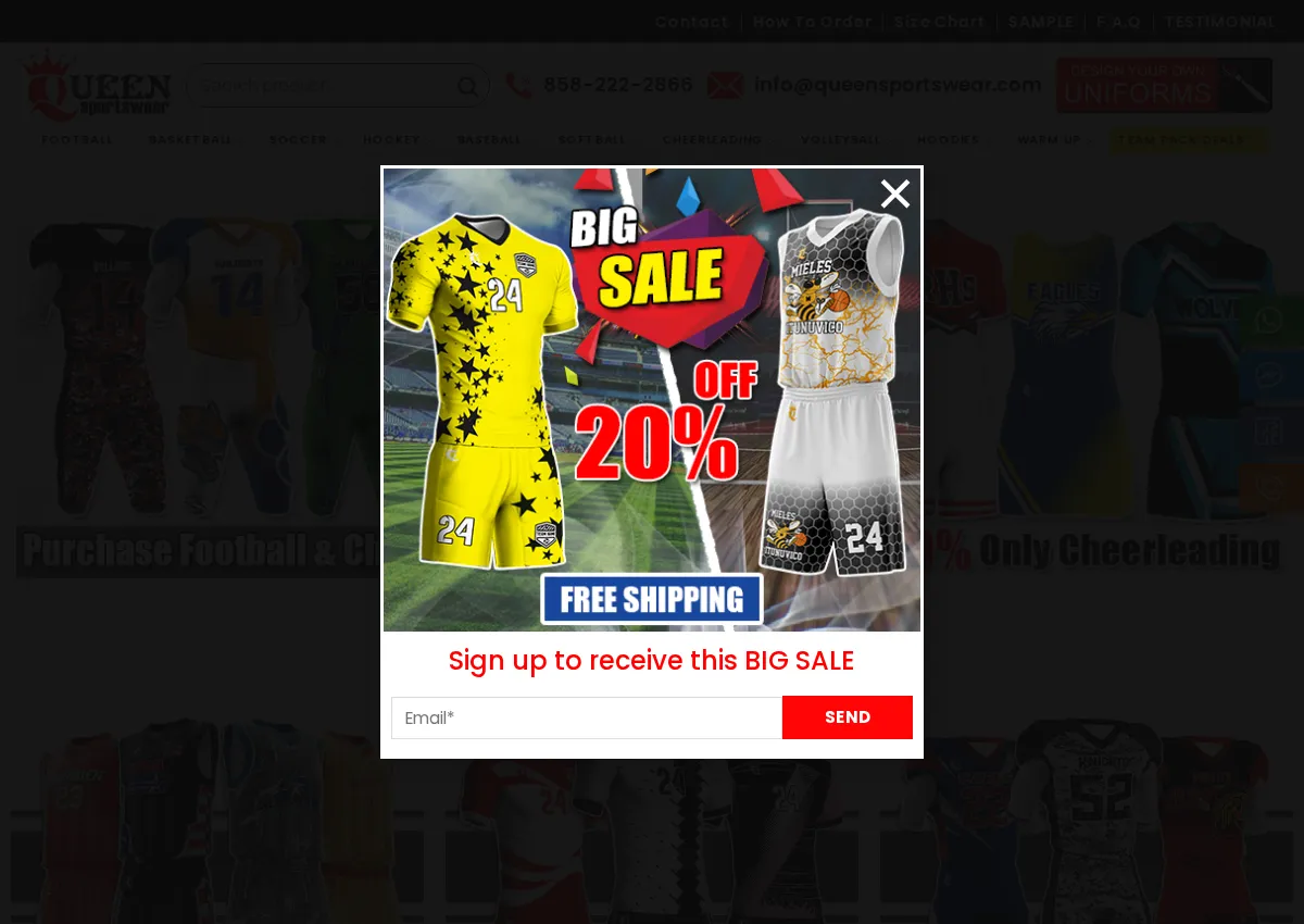 Store homepage