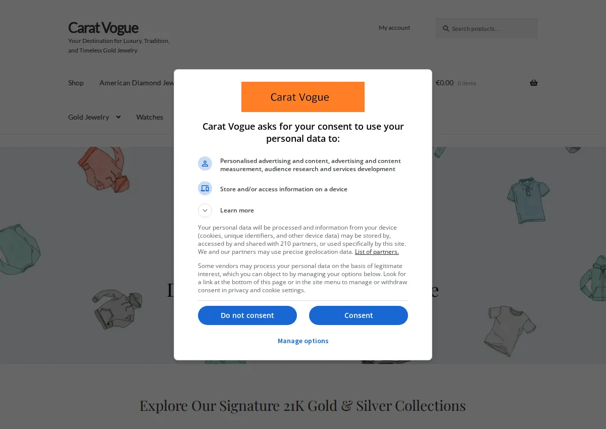 Store homepage