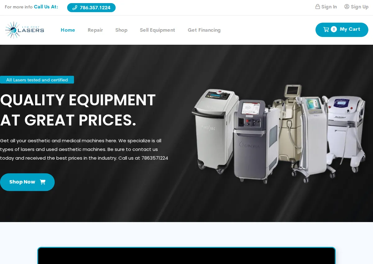 Store homepage
