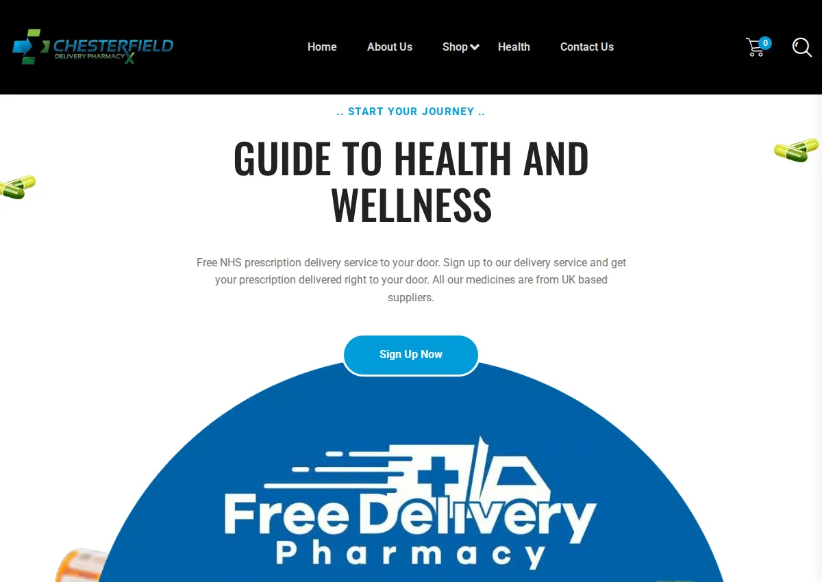 Store homepage