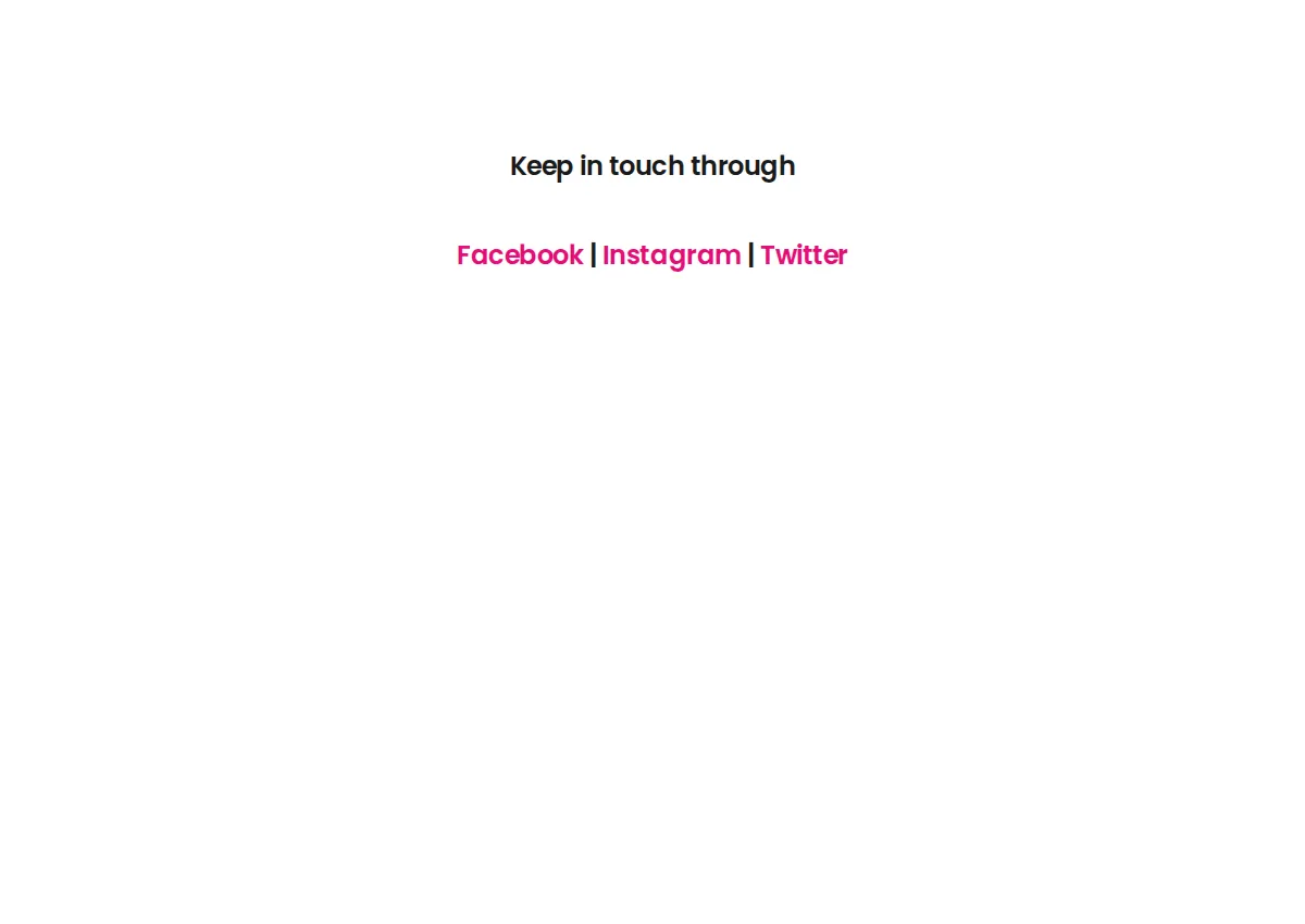 Store homepage