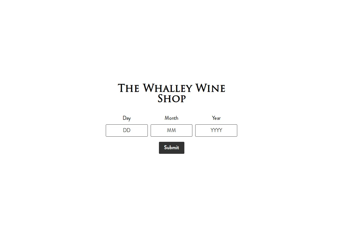 Store homepage