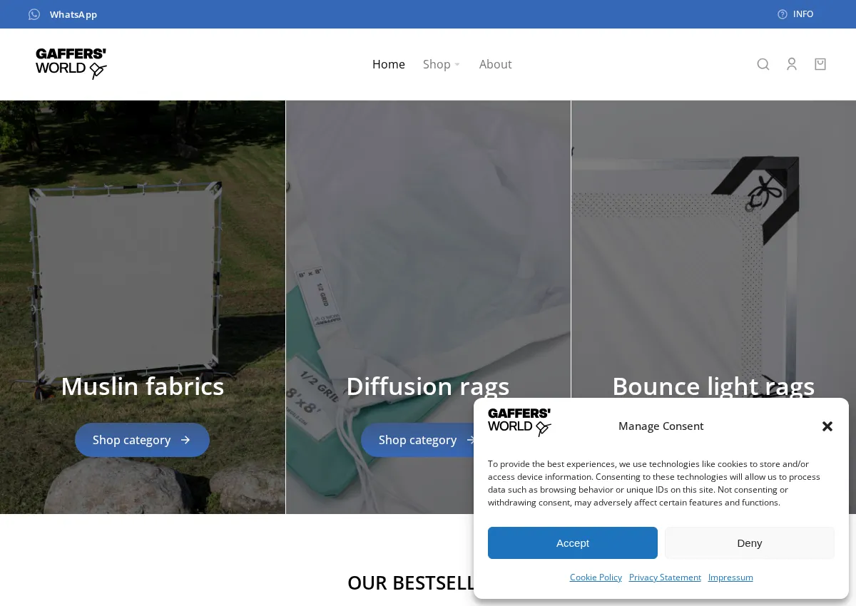 Store homepage