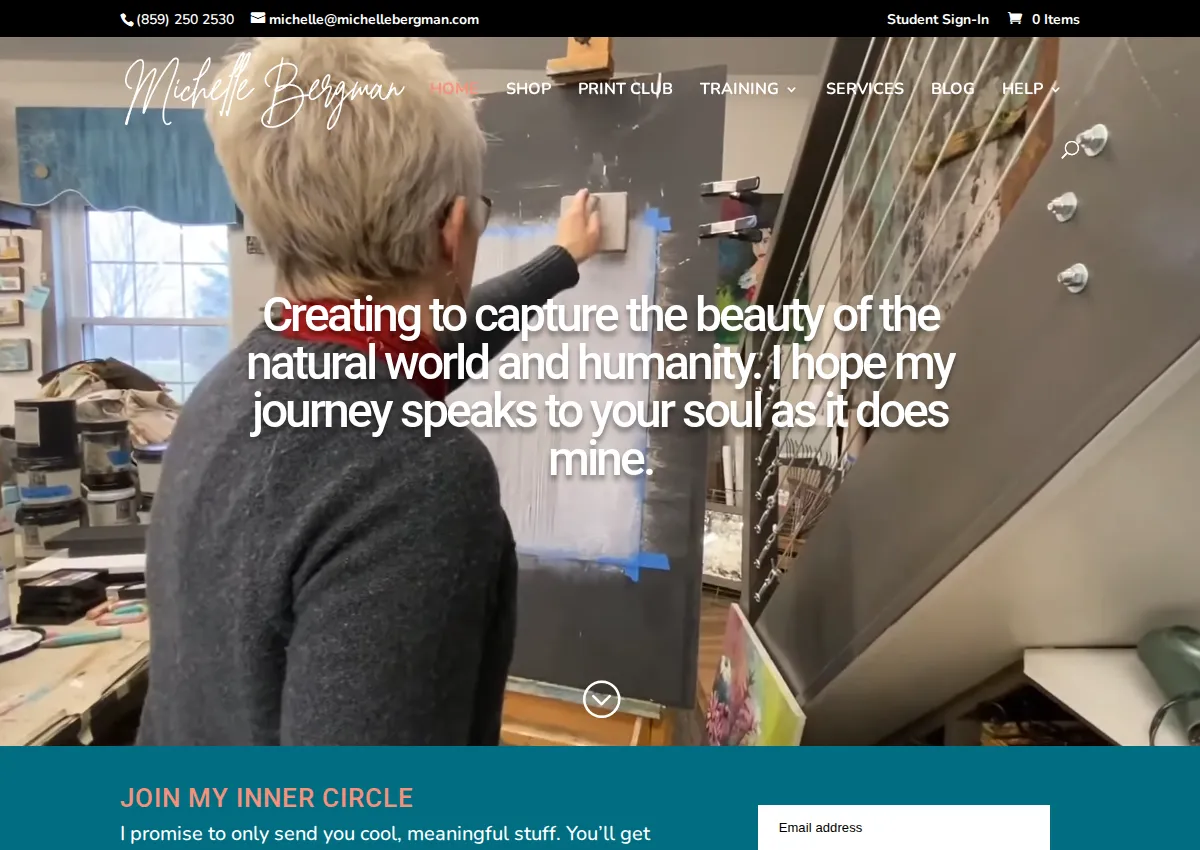 Store homepage