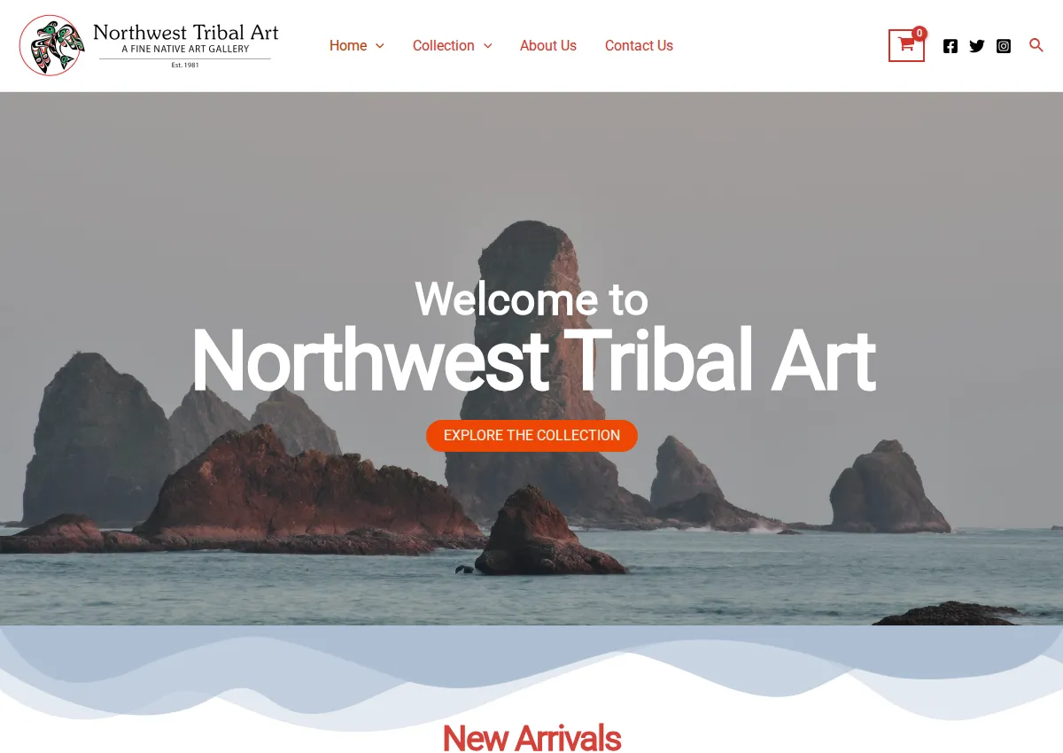 Store homepage