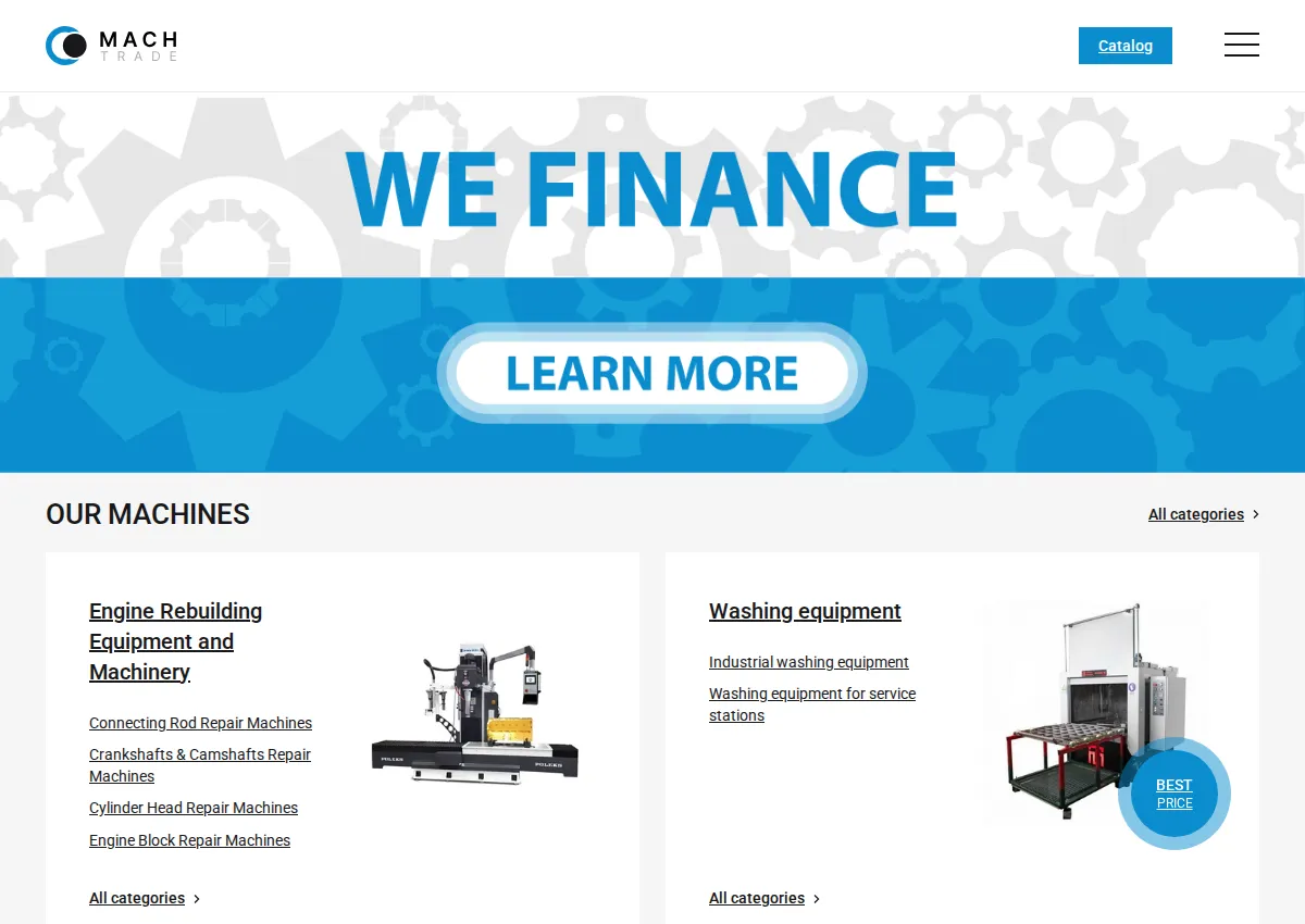 Store homepage