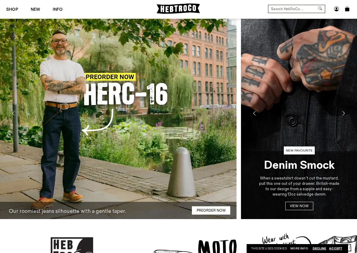 Store homepage