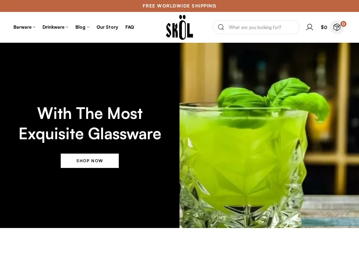 Store homepage
