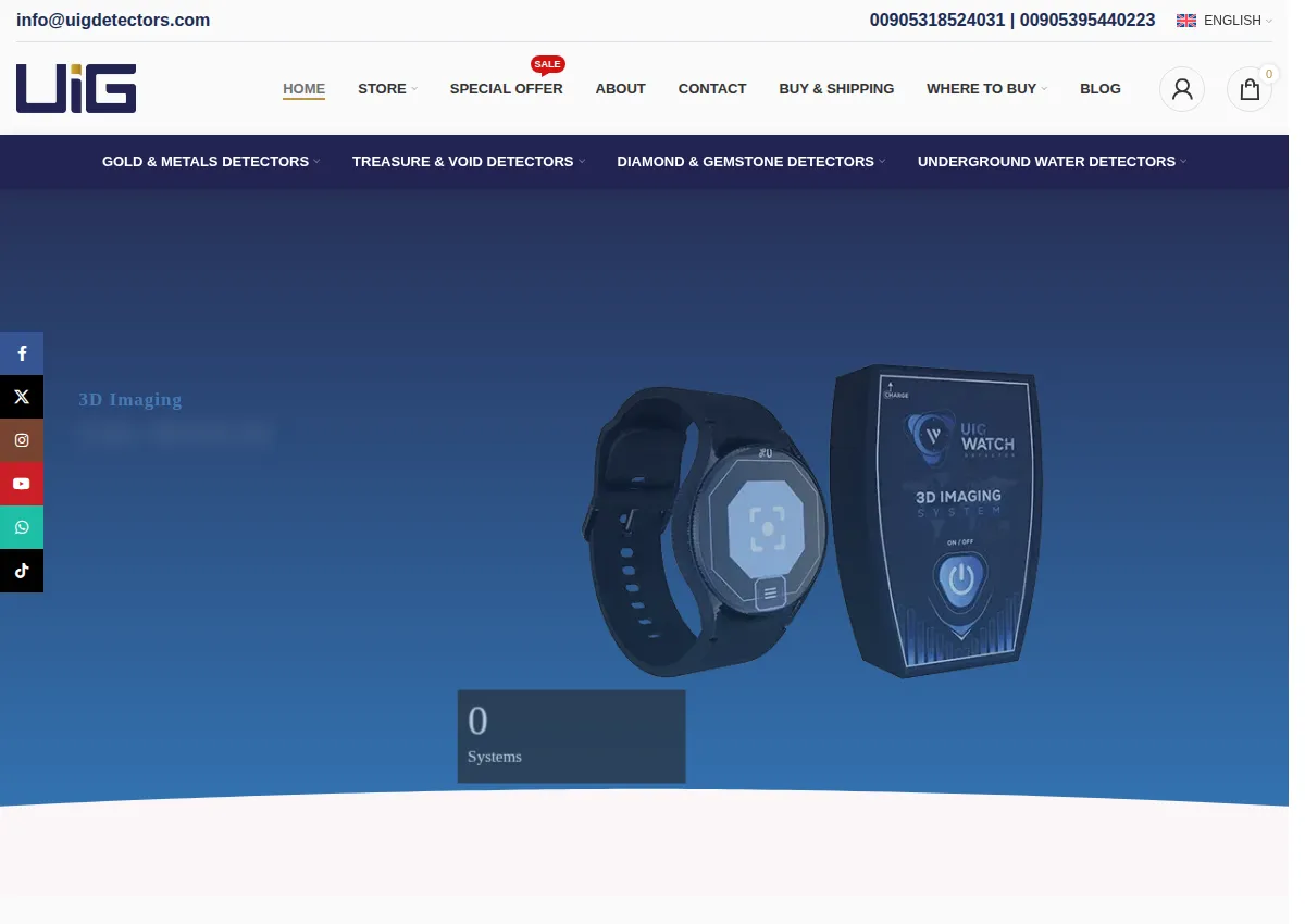 Store homepage