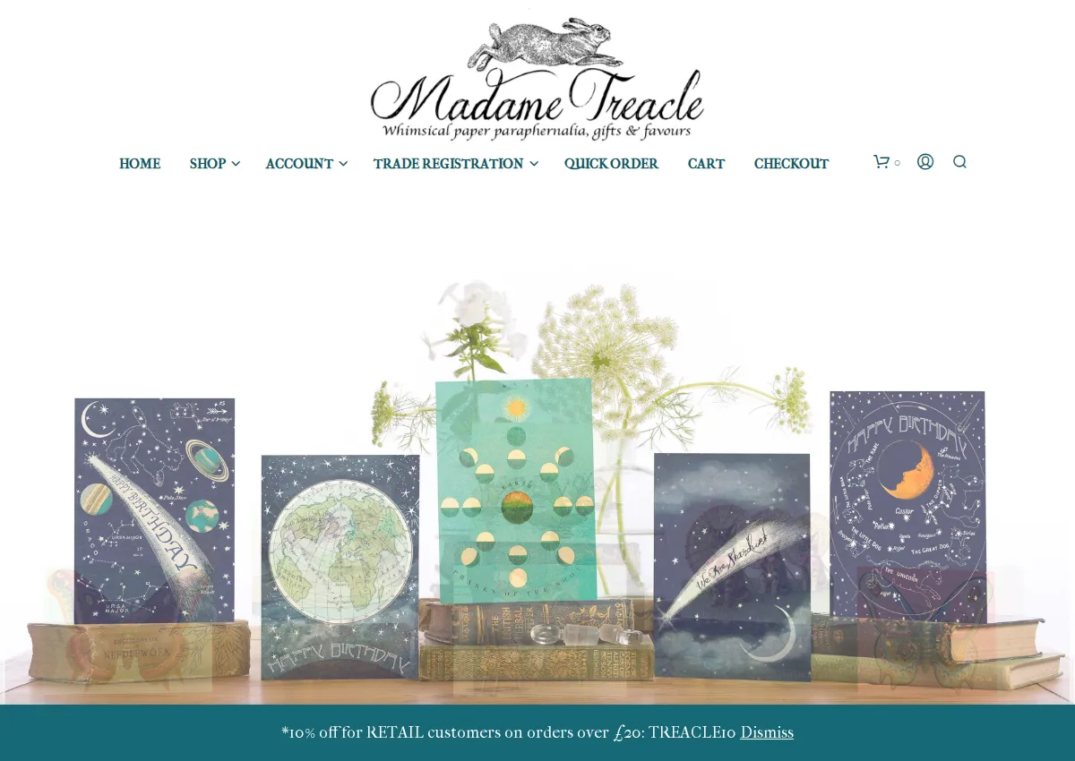 Store homepage