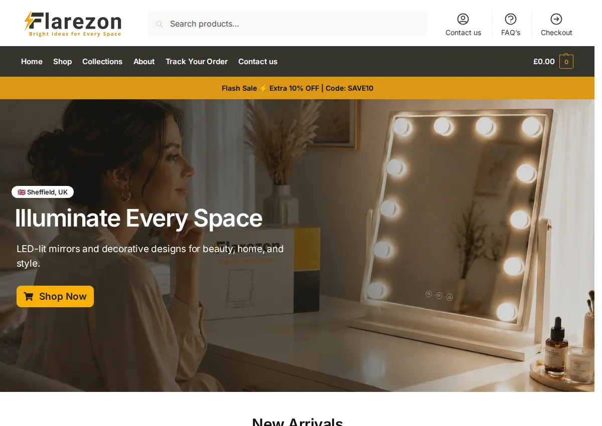 Store homepage