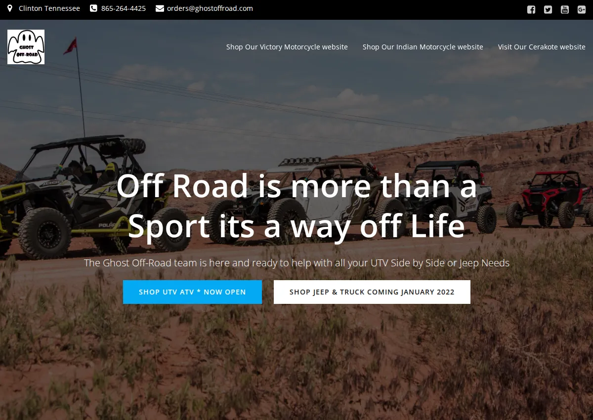 Store homepage
