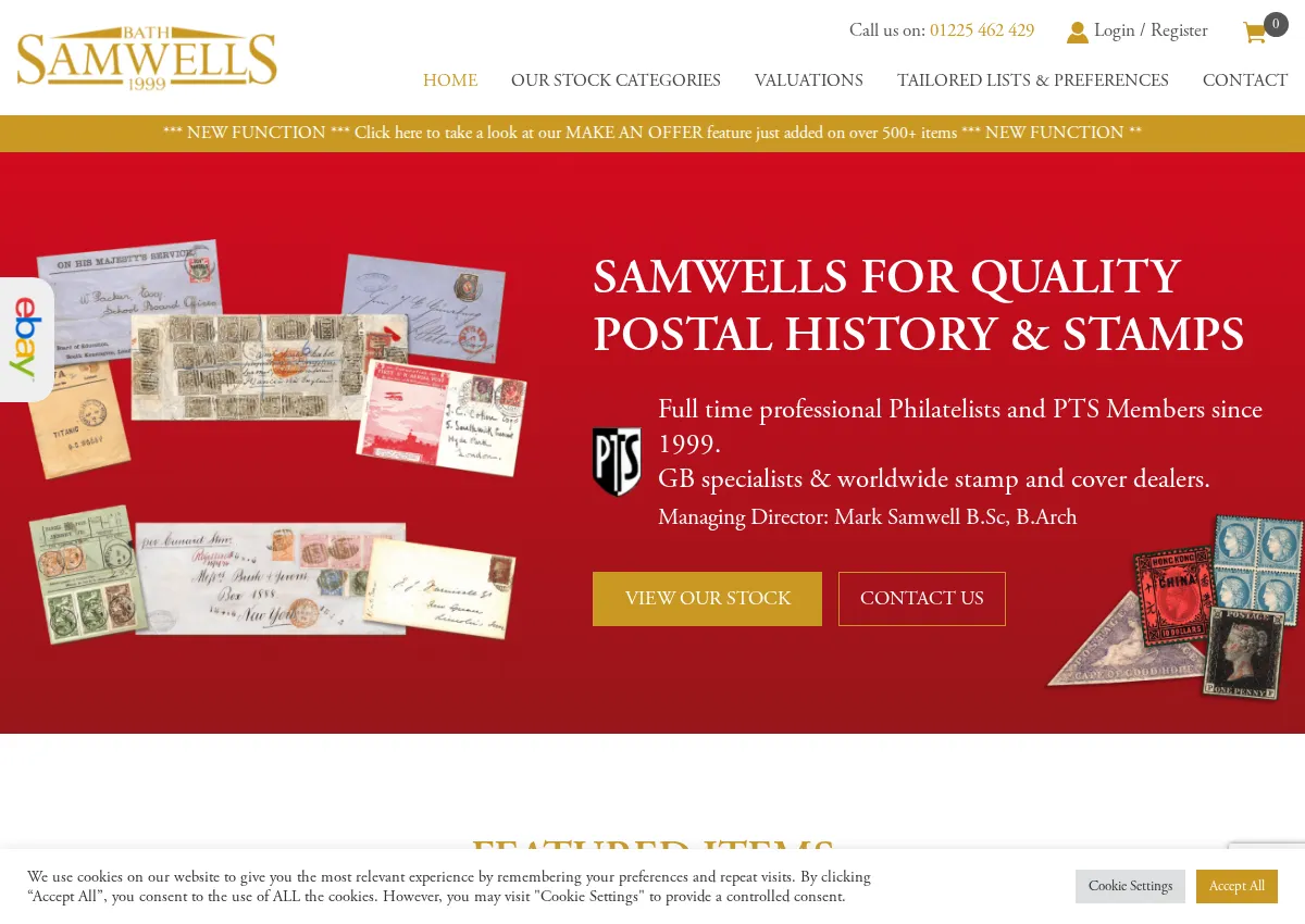 Store homepage