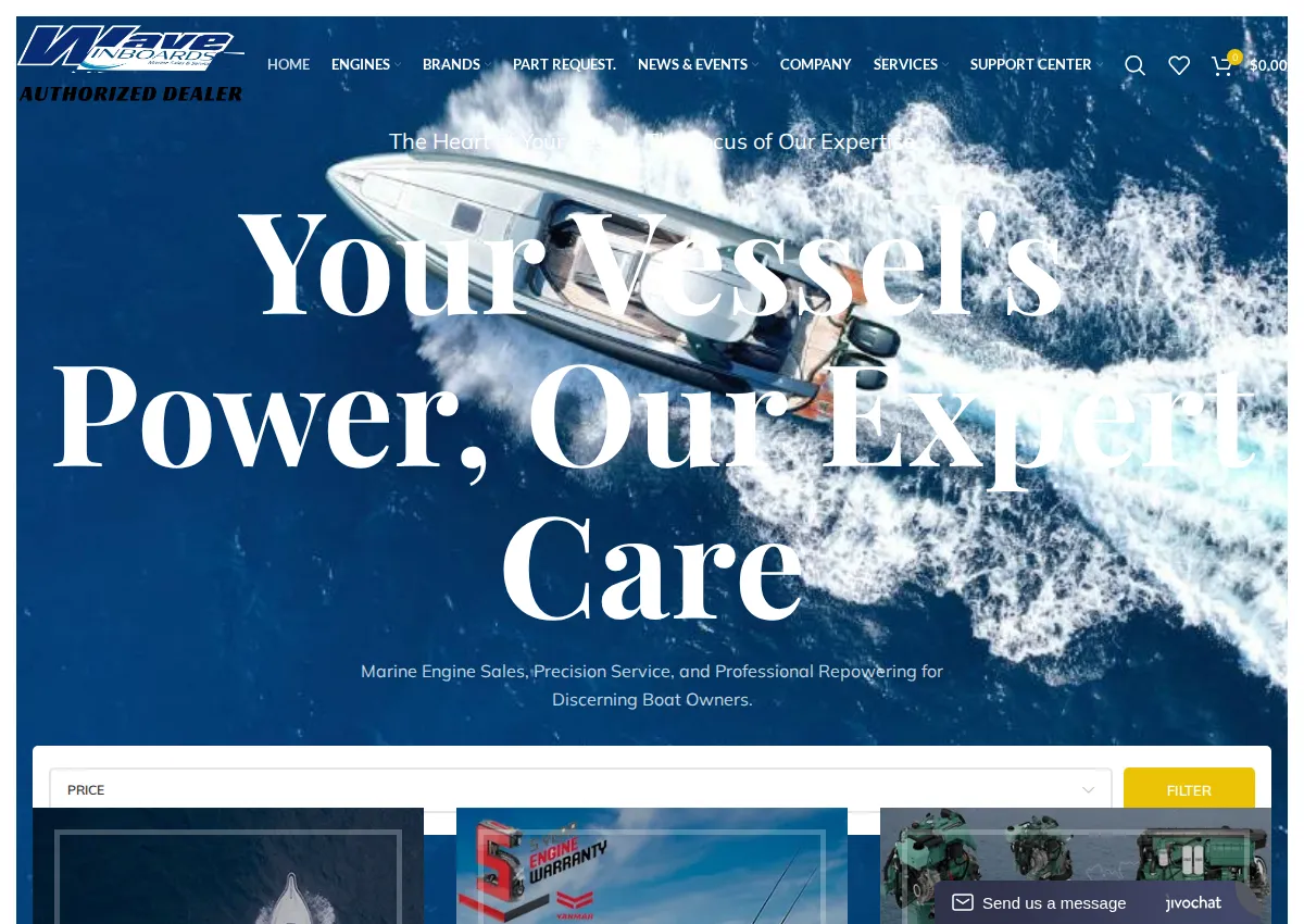 Store homepage