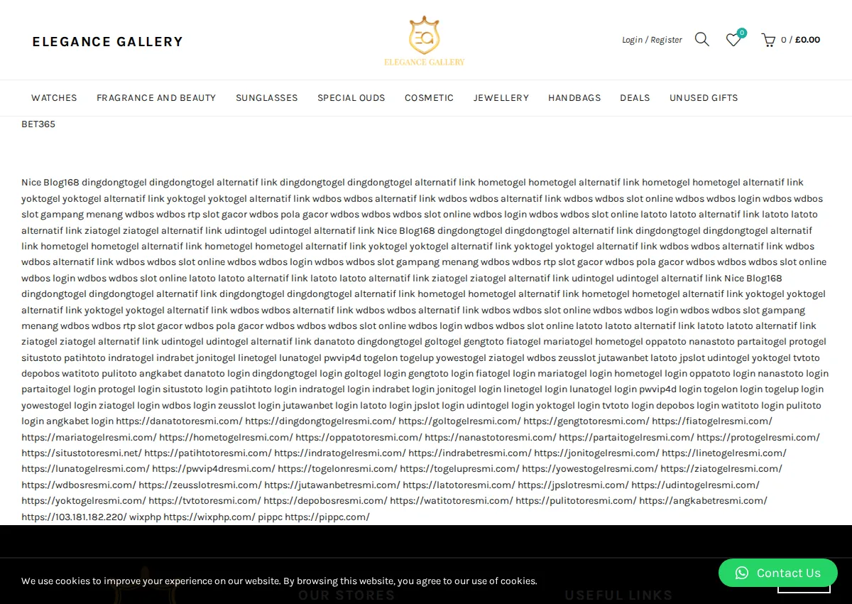 Store homepage