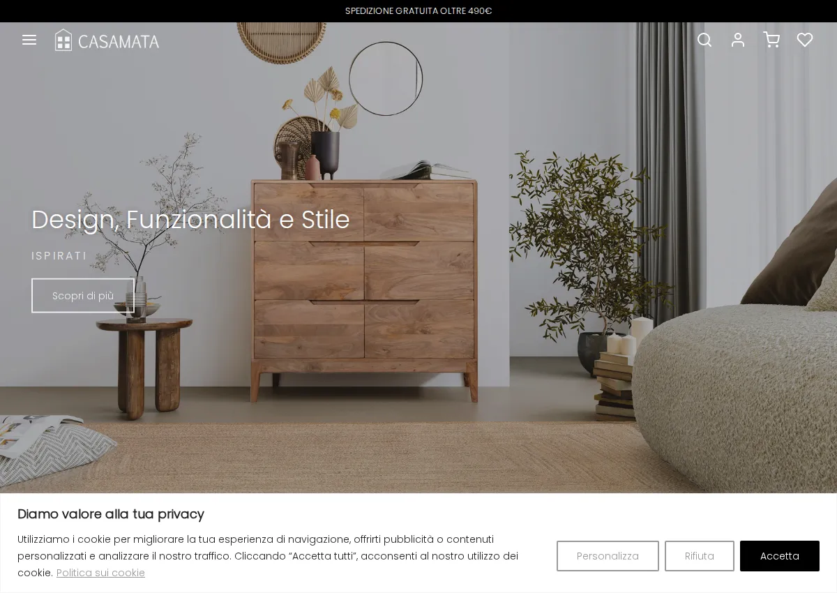 Store homepage
