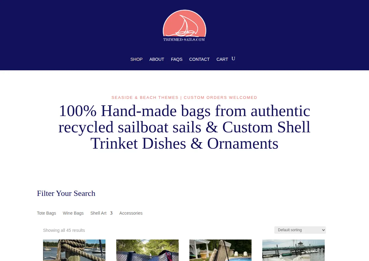 Store homepage