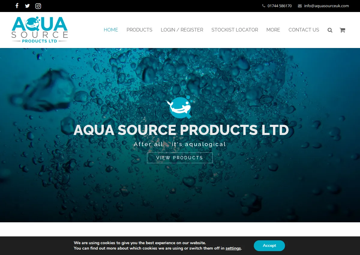 Store homepage