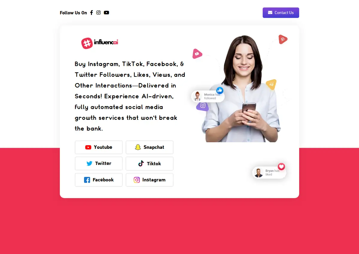 Store homepage