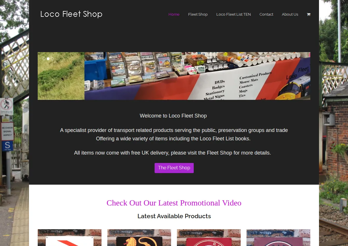 Store homepage