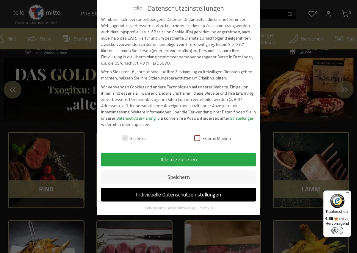 Store homepage