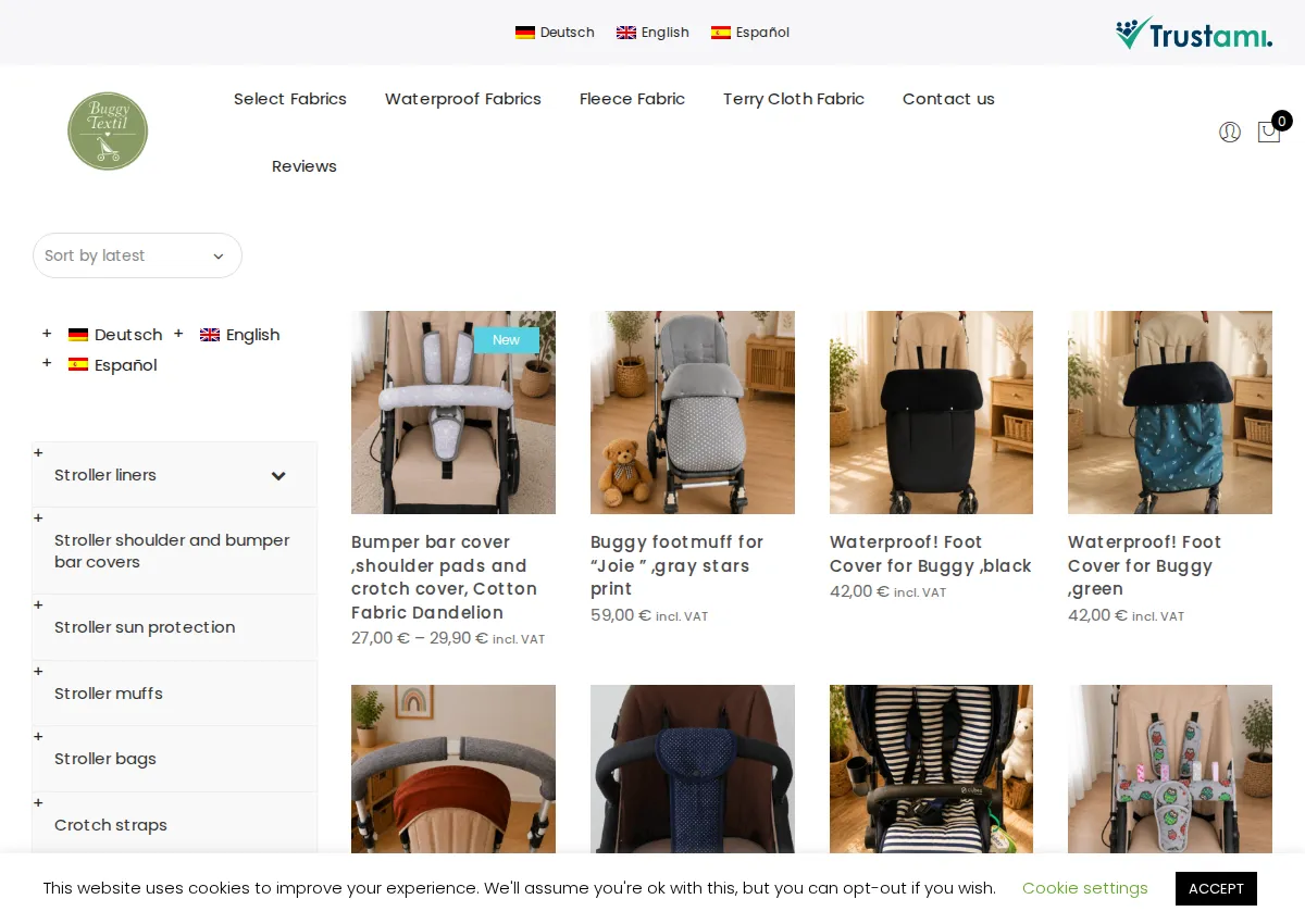 Store homepage