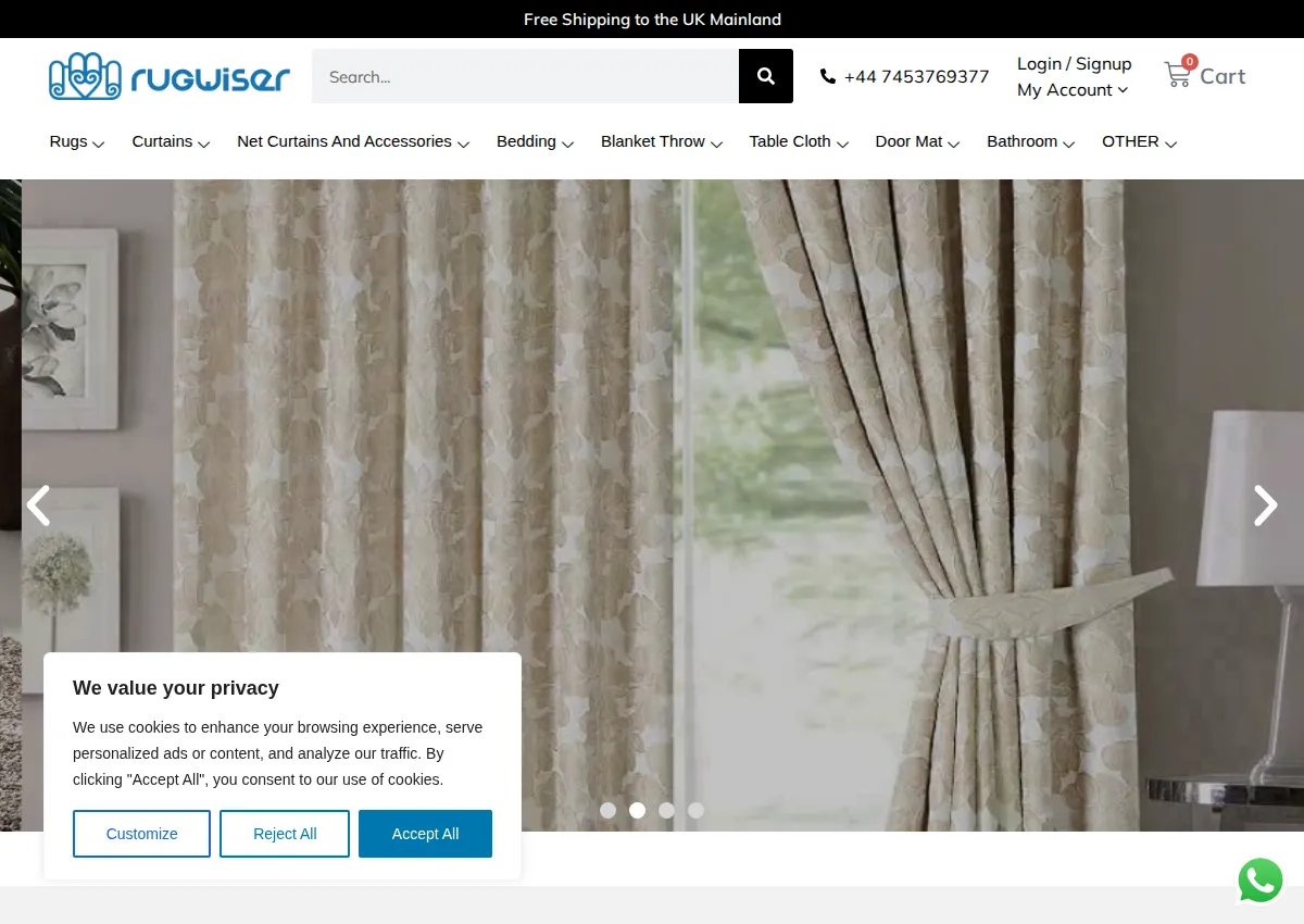 Store homepage