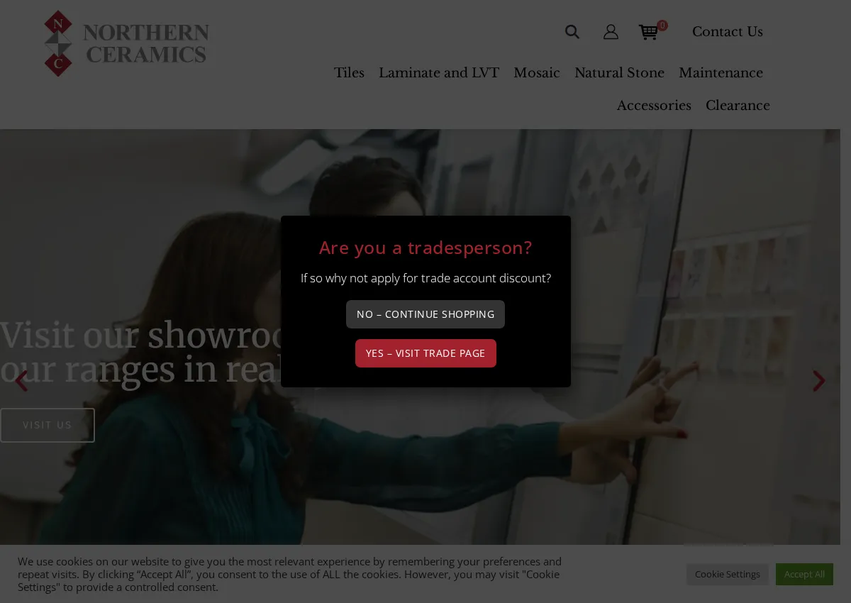 Store homepage