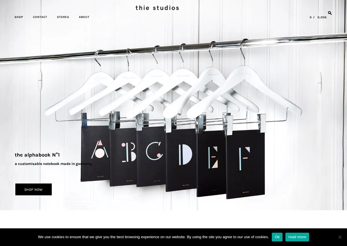Store homepage