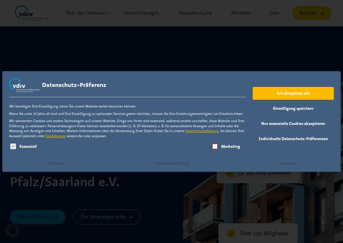 Store homepage