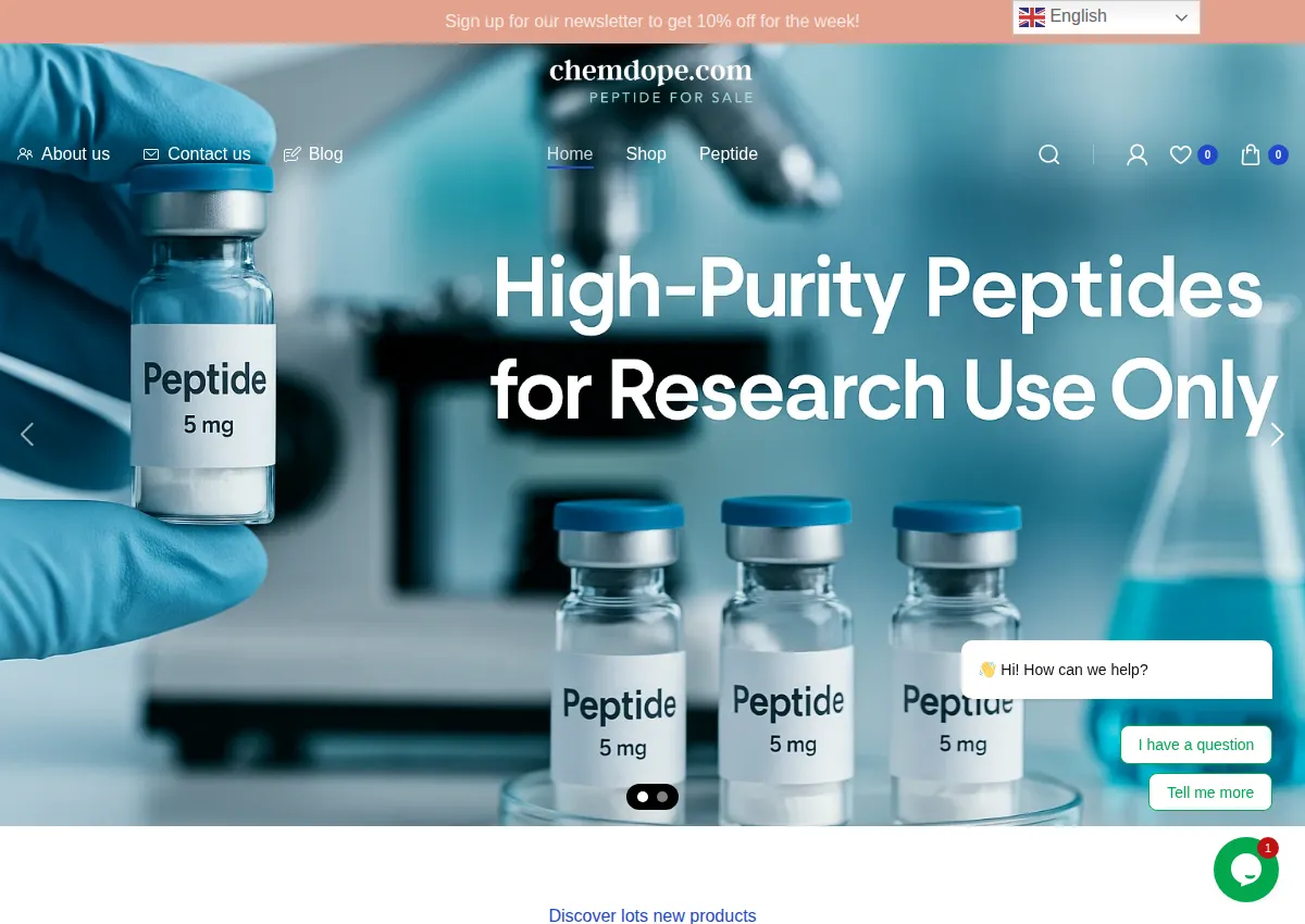 Store homepage