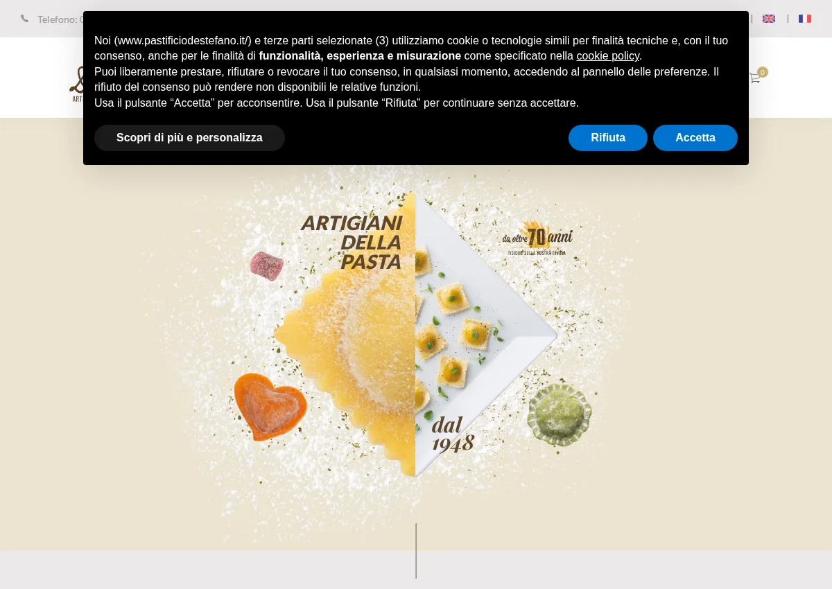Store homepage