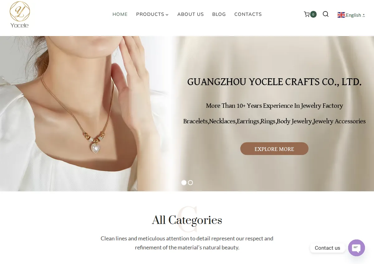 Store homepage