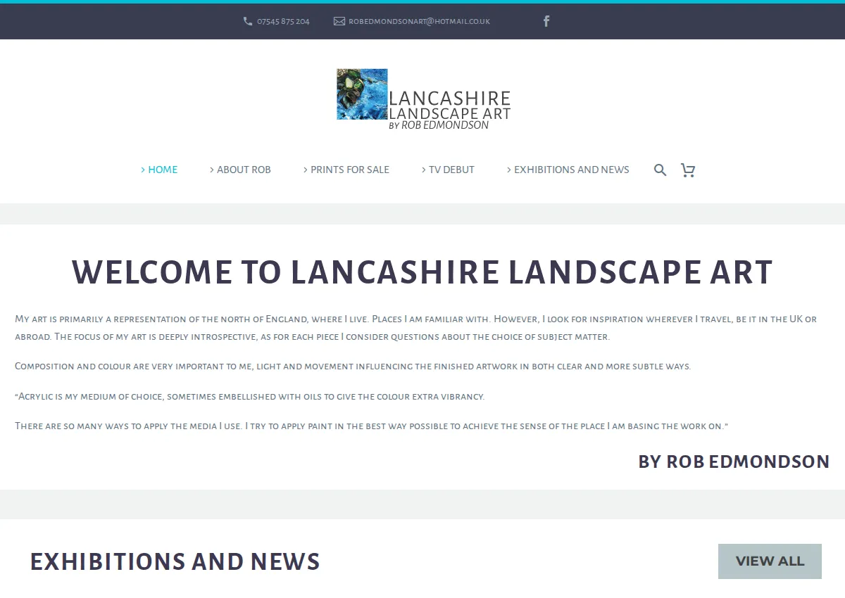 Store homepage