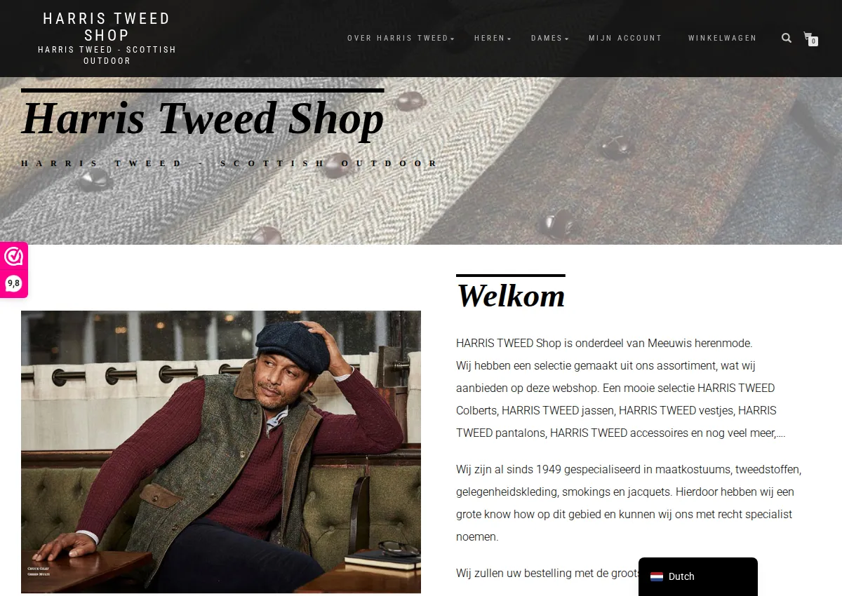Store homepage