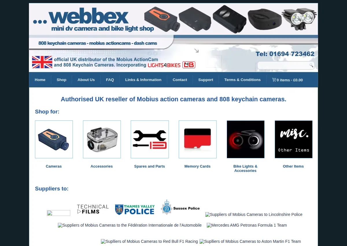 Store homepage