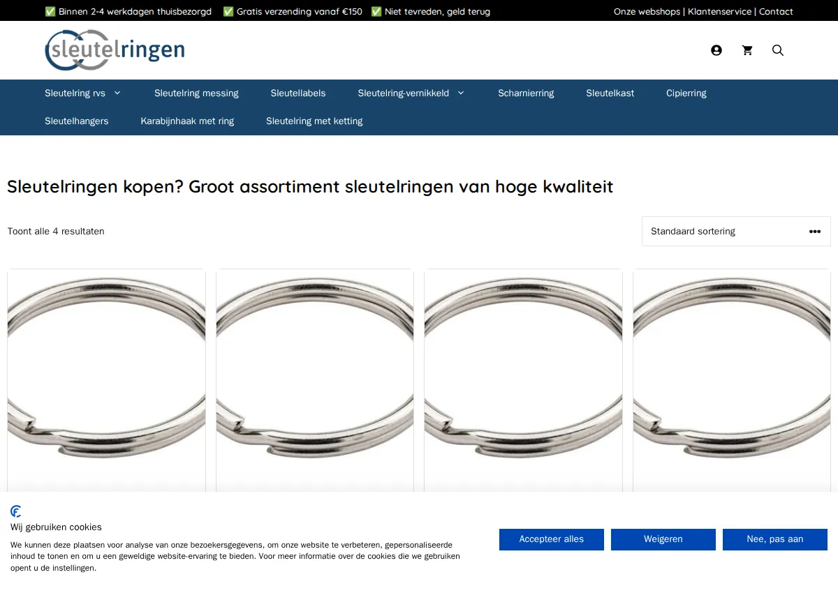 Store homepage