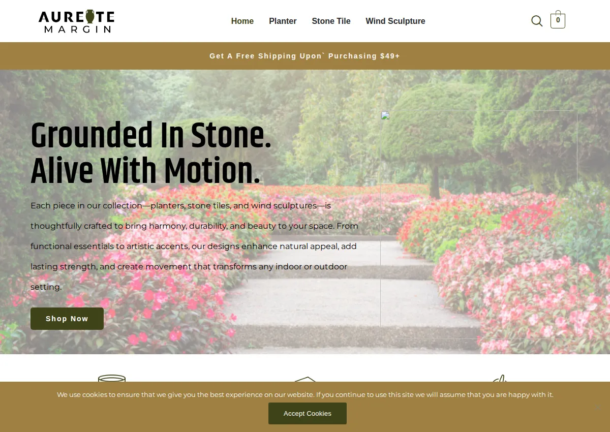 Store homepage