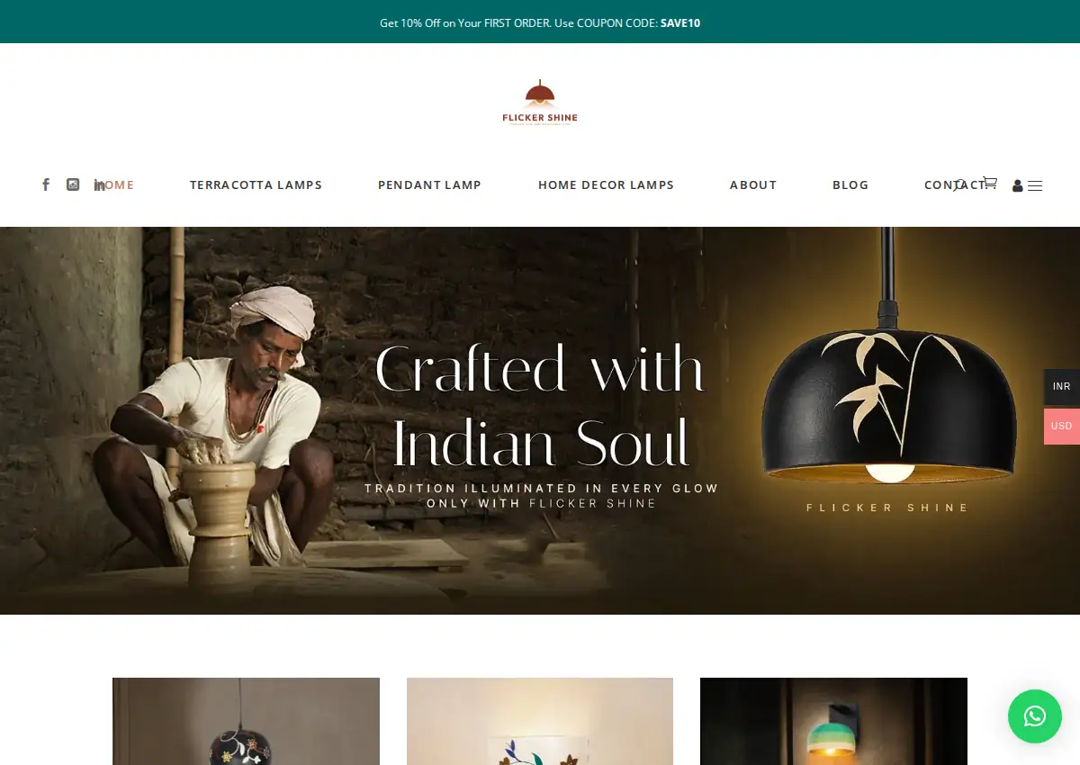 Store homepage