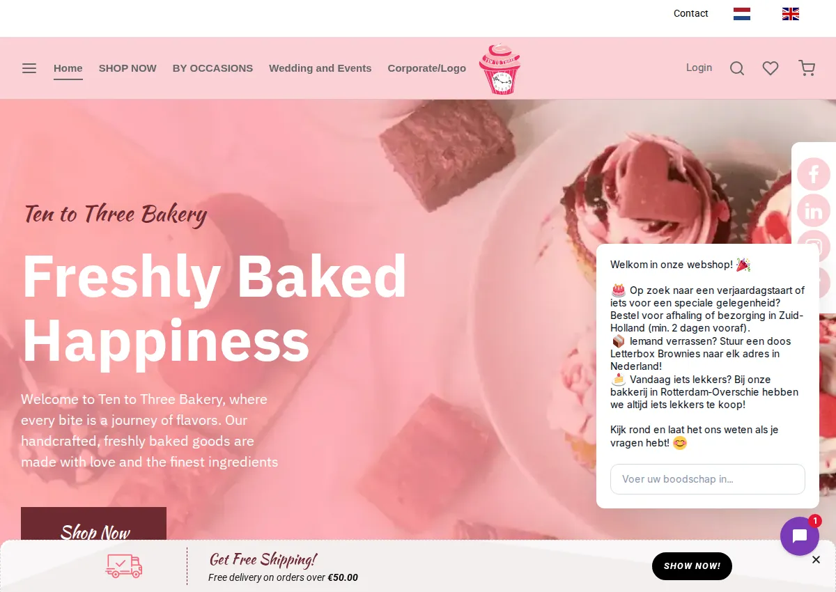 Store homepage