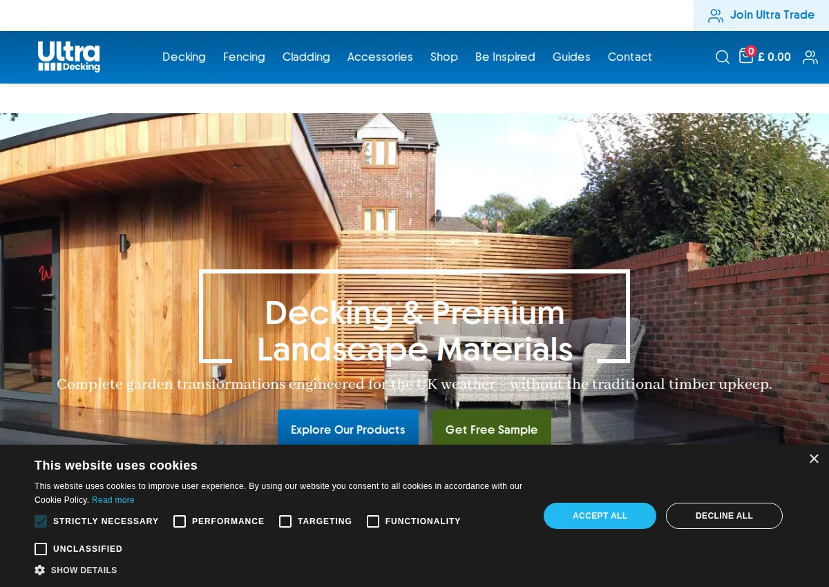 Store homepage