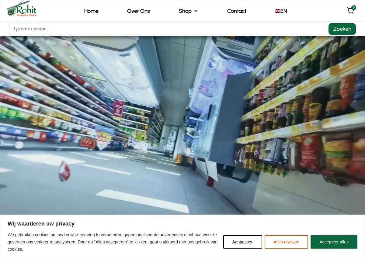 Store homepage