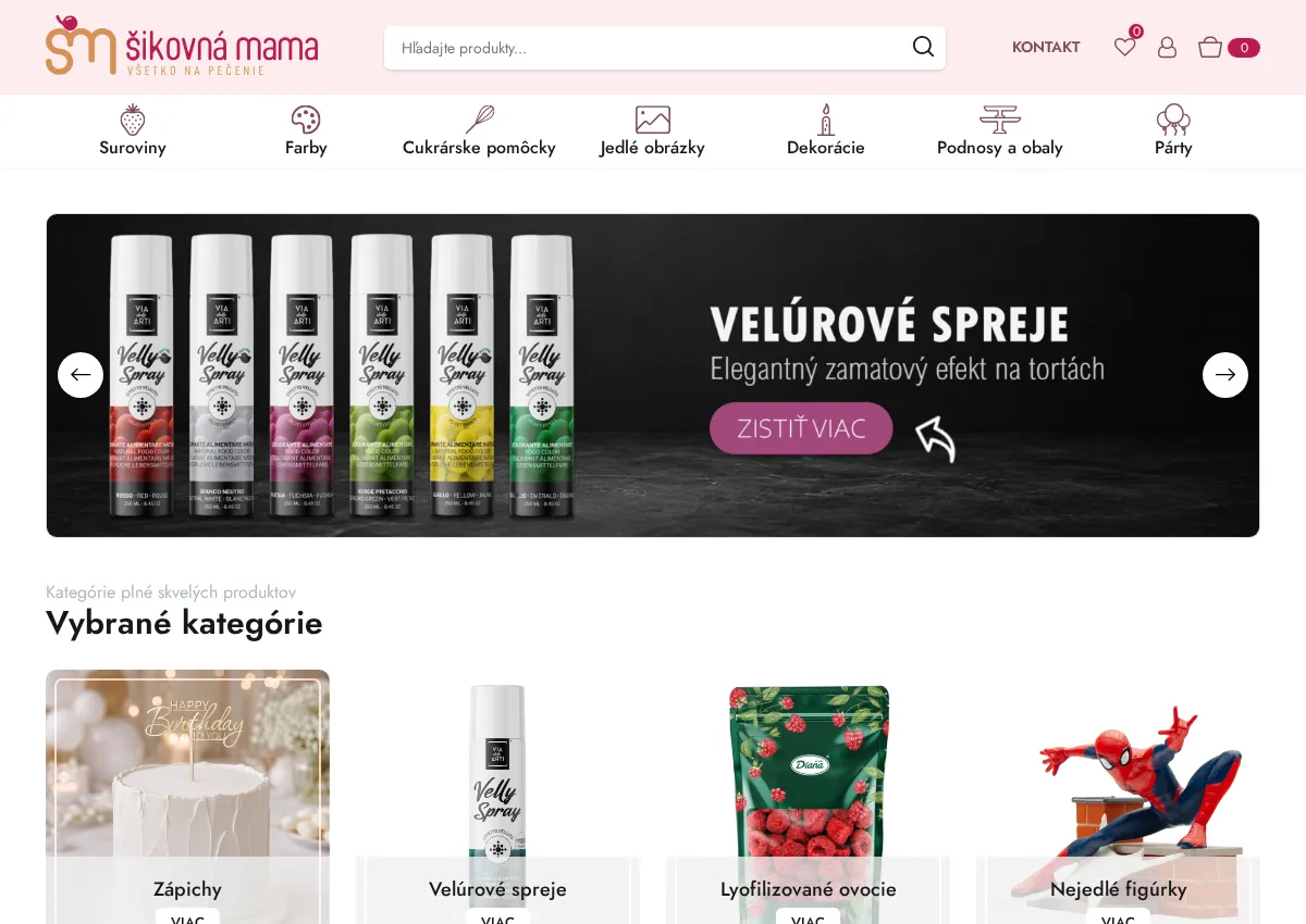 Store homepage
