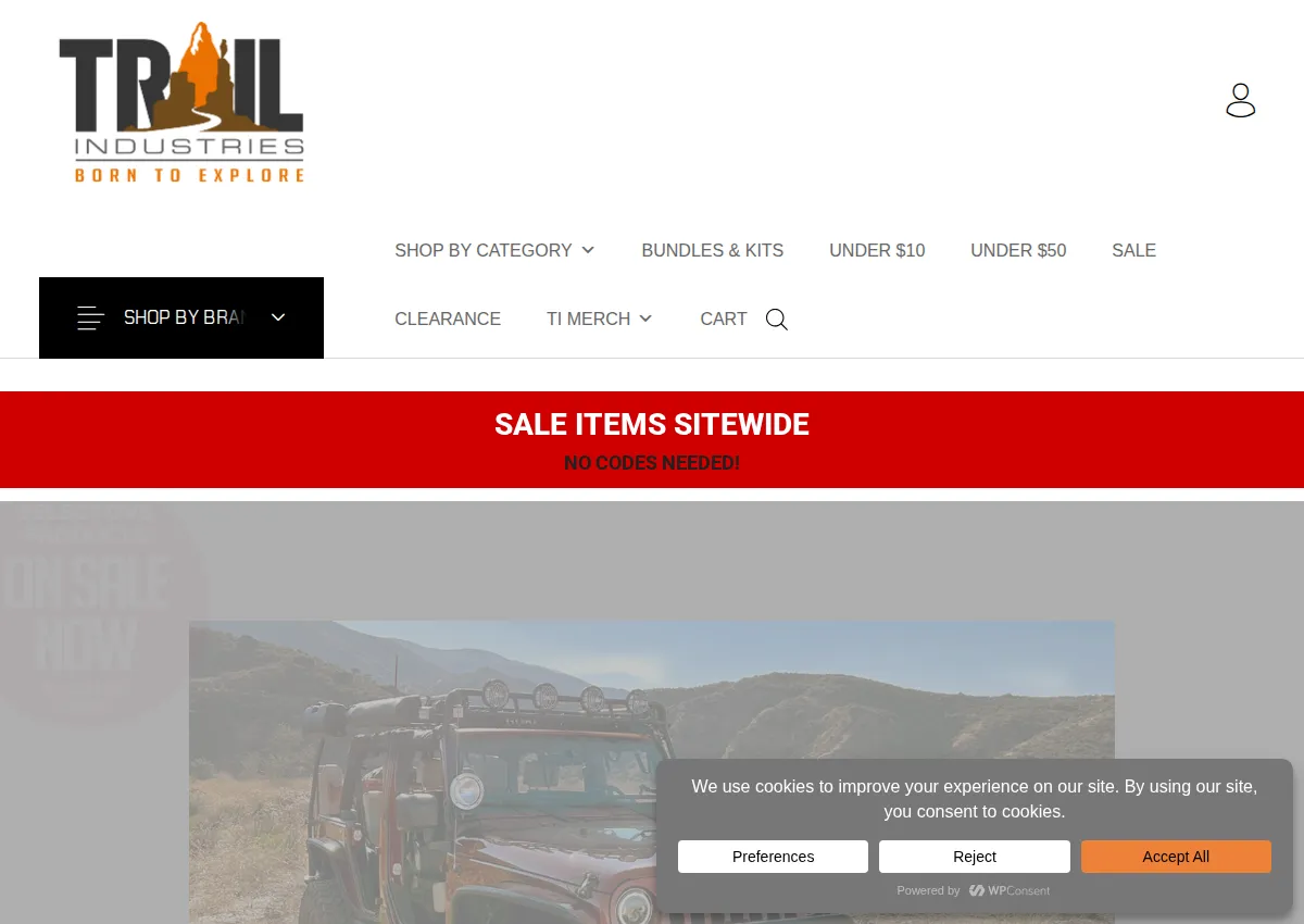 Store homepage