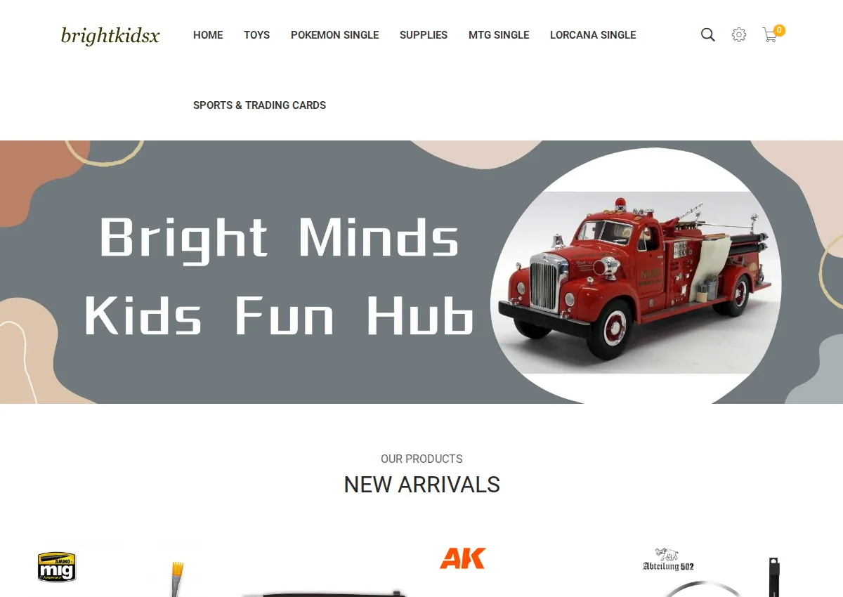Store homepage