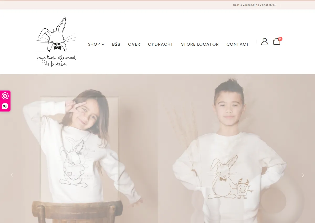 Store homepage