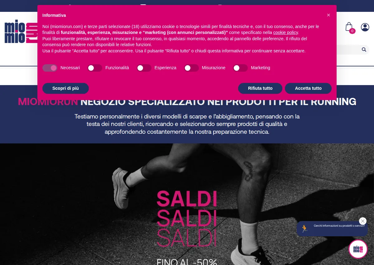 Store homepage