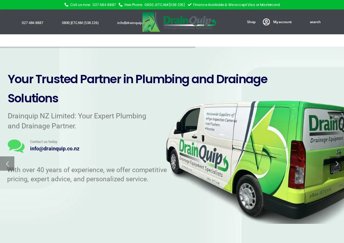 Store homepage