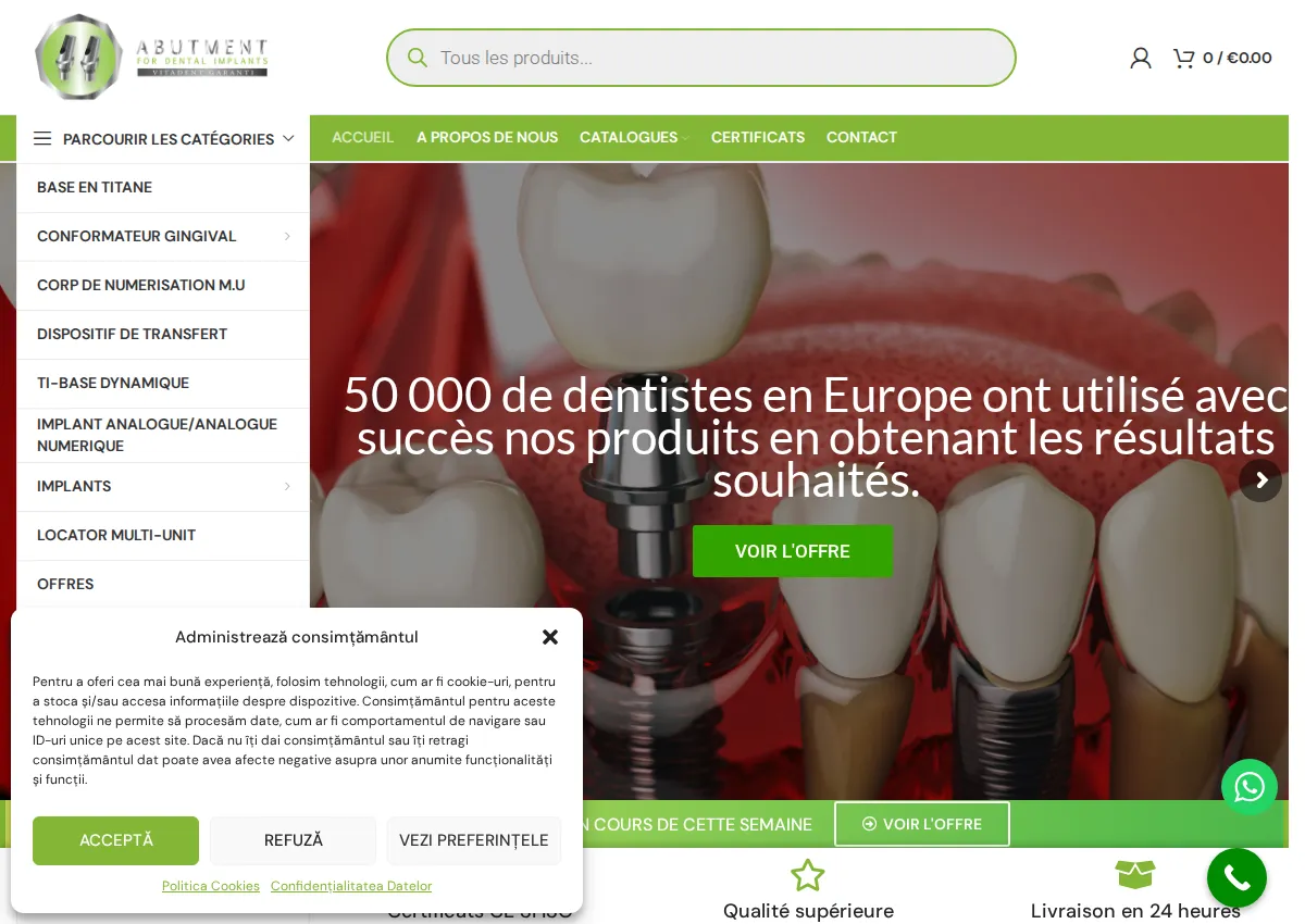 Store homepage