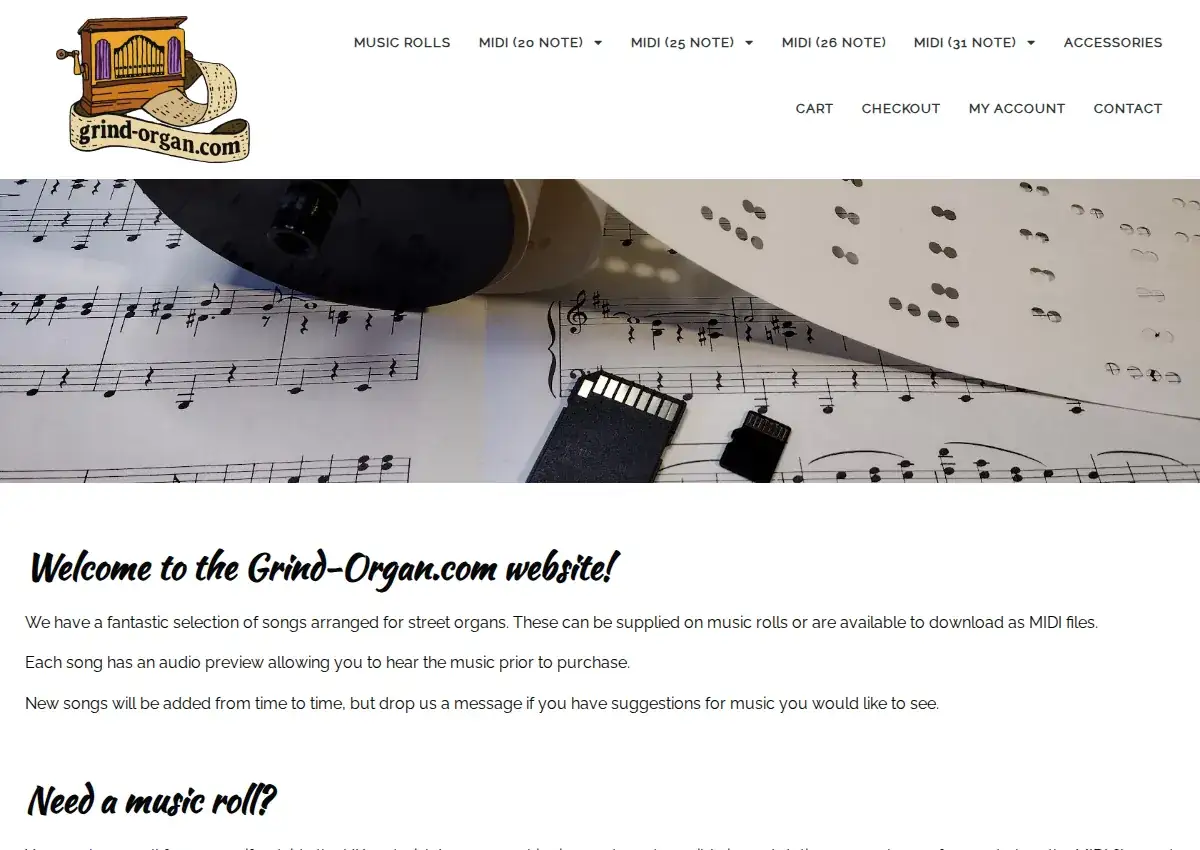 Store homepage